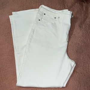Madewell High Rise White Perfect Vintage Jeans